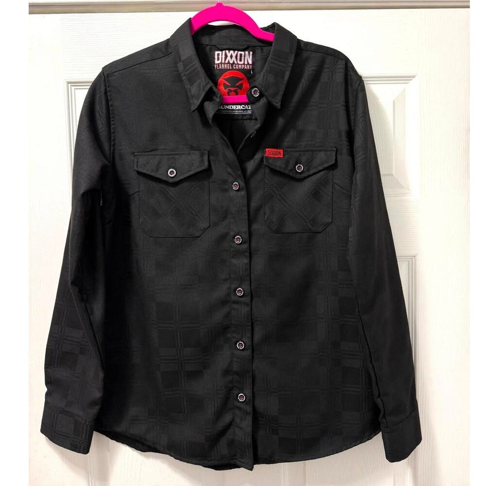 Dixxon Flannel Co Thundercat 2.0 Women's Size L Black Plaid Rare Limited Edition